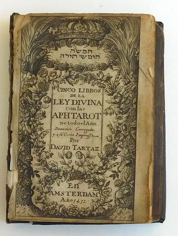 Cinco libros de la Ley divina, Amsterdam 5451 [1691]